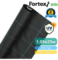 Агротекстиль Fortex 1,05 х 25 м, 26,25 м2, 100 г/м2