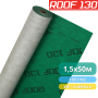 Диффузионная мембрана ROOF 130 1,5 х 50 м, 75 м2, зеленая/белая, 130 г/м2 - (изображение)