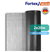 Дренажна мембрана для фундаменту з геотекстилем Fortex Dren 250 кН, 2 х 20 м, 40 м2