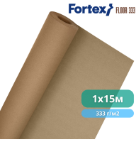 Картон малярный, защитный Fortex Floor 333 1 x 15 м, 15 м2,  333 г/м2