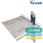 Супердифузійна мембрана TYVEK PRO + Tape з клейкою стрічкою, 1,5 x 50 м, 75 м2, 124 г/м2 - (зображення2)