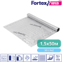 Пароізоляційна армована плівка Fortex Reflex 1,5 м x 50 м, 75 м2, 90 г/м2 - (зображення2)