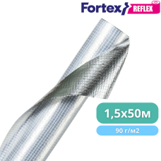 Пароізоляційна армована плівка Fortex Reflex 1,5 м x 50 м, 75 м2, 90 г/м2