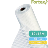Плівка поліетиленова армована Fortex 12 х 15 м, 180 м2, 180 г/м2, прозора
