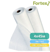 Плівка поліетиленова армована Fortex 4 х 45 м, 180 м2, 180 г/м2, прозора