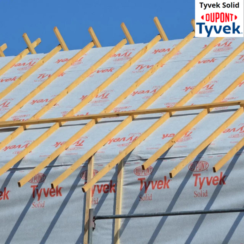 Супердифузійна мембрана Tyvek Solid 1,5 x 50 м, 75 м2, 82 г/м2 - (зображення8)