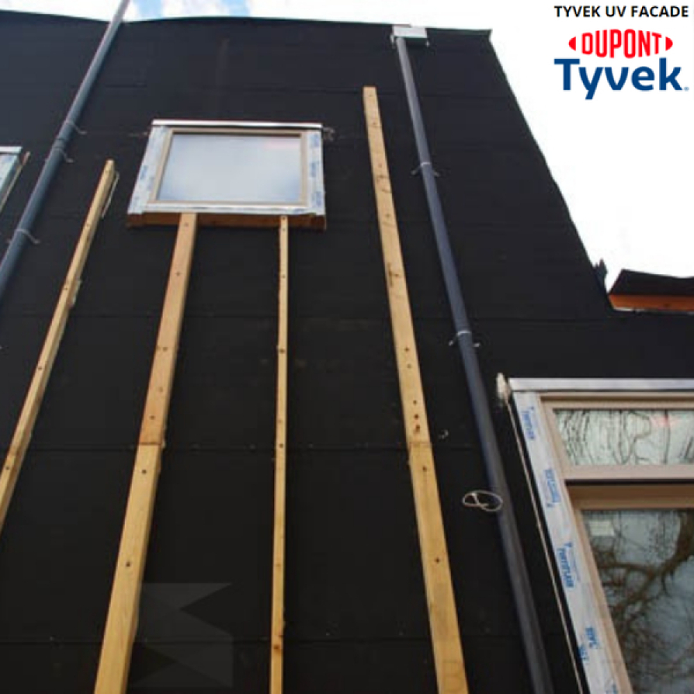 Ветроизоляционная мембрана TYVEK UV FACADE 3 x 50 м, 150 м2 - (изображение9)