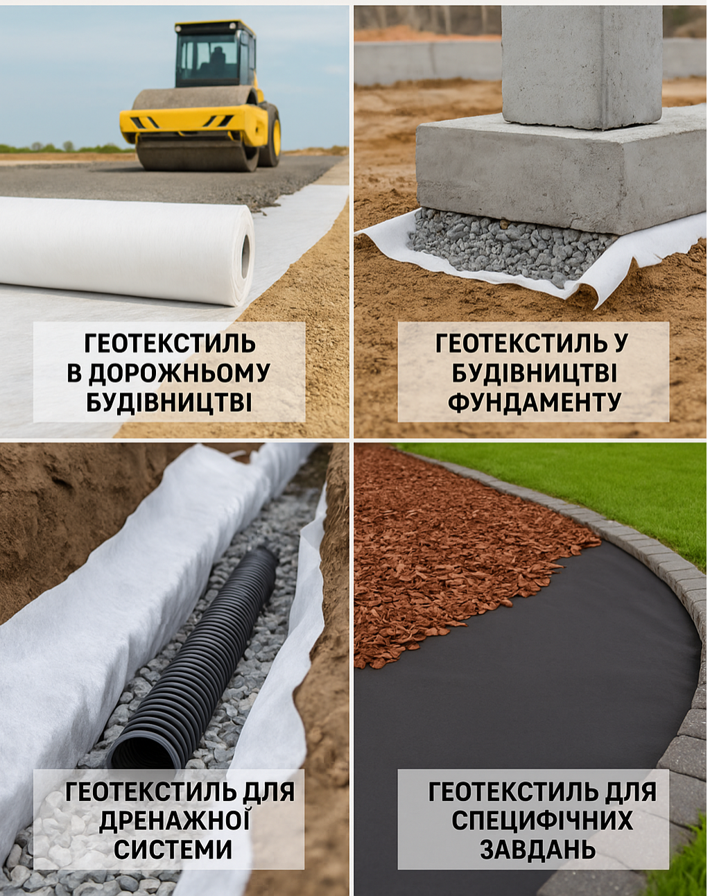 Геотекстиль в строительстве